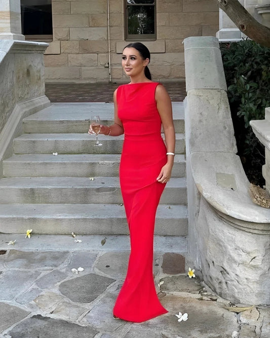 Effie Kats Chery Red Verona Gown