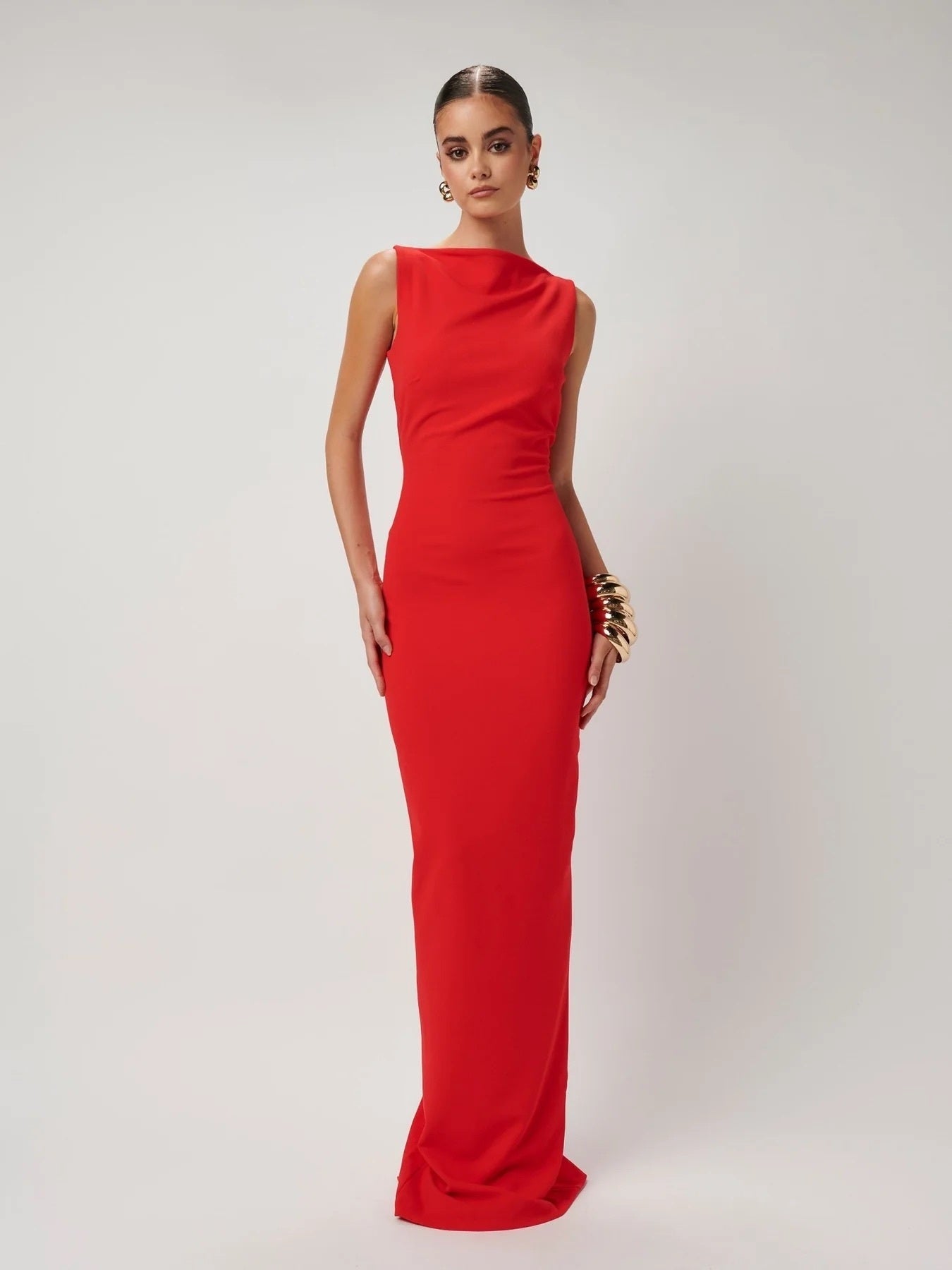 Effie Kats Chery Red Verona Gown