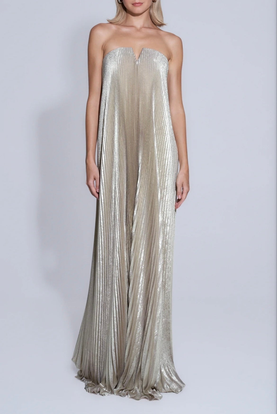L'idee Black Tie Gown – Gold Shimmer