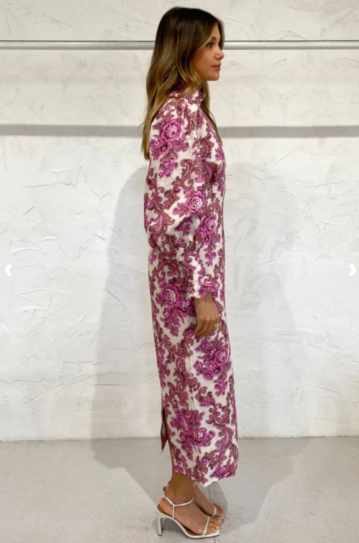 Alemais Isla midi dress in magenta