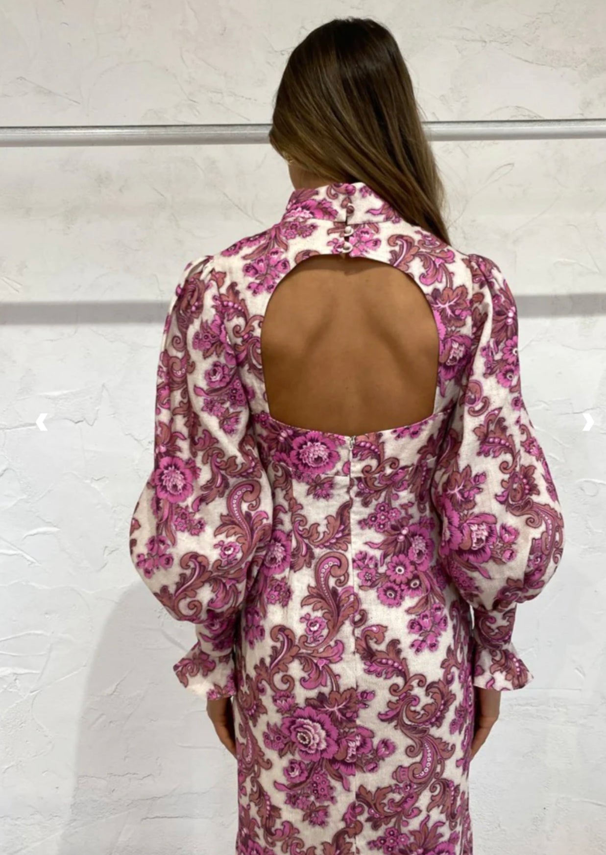 Alemais Isla midi dress in magenta
