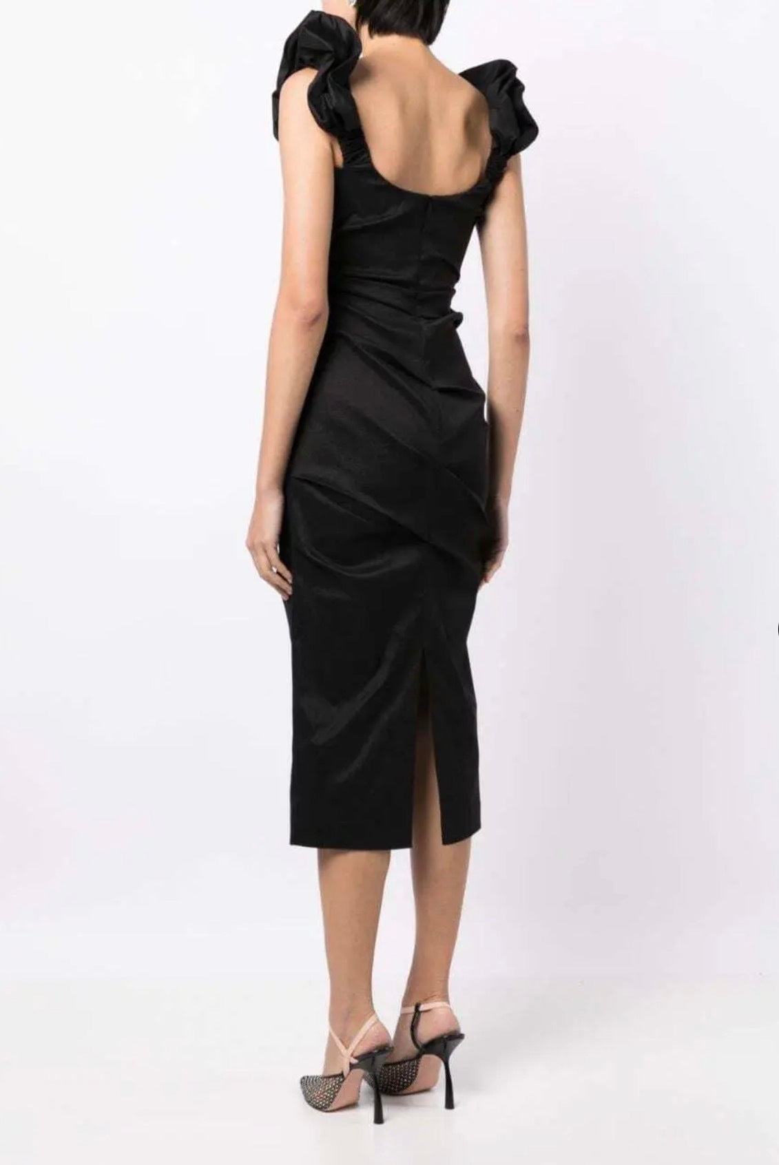 Rachel Gilbert Kalina Draped Sleeveless Dress