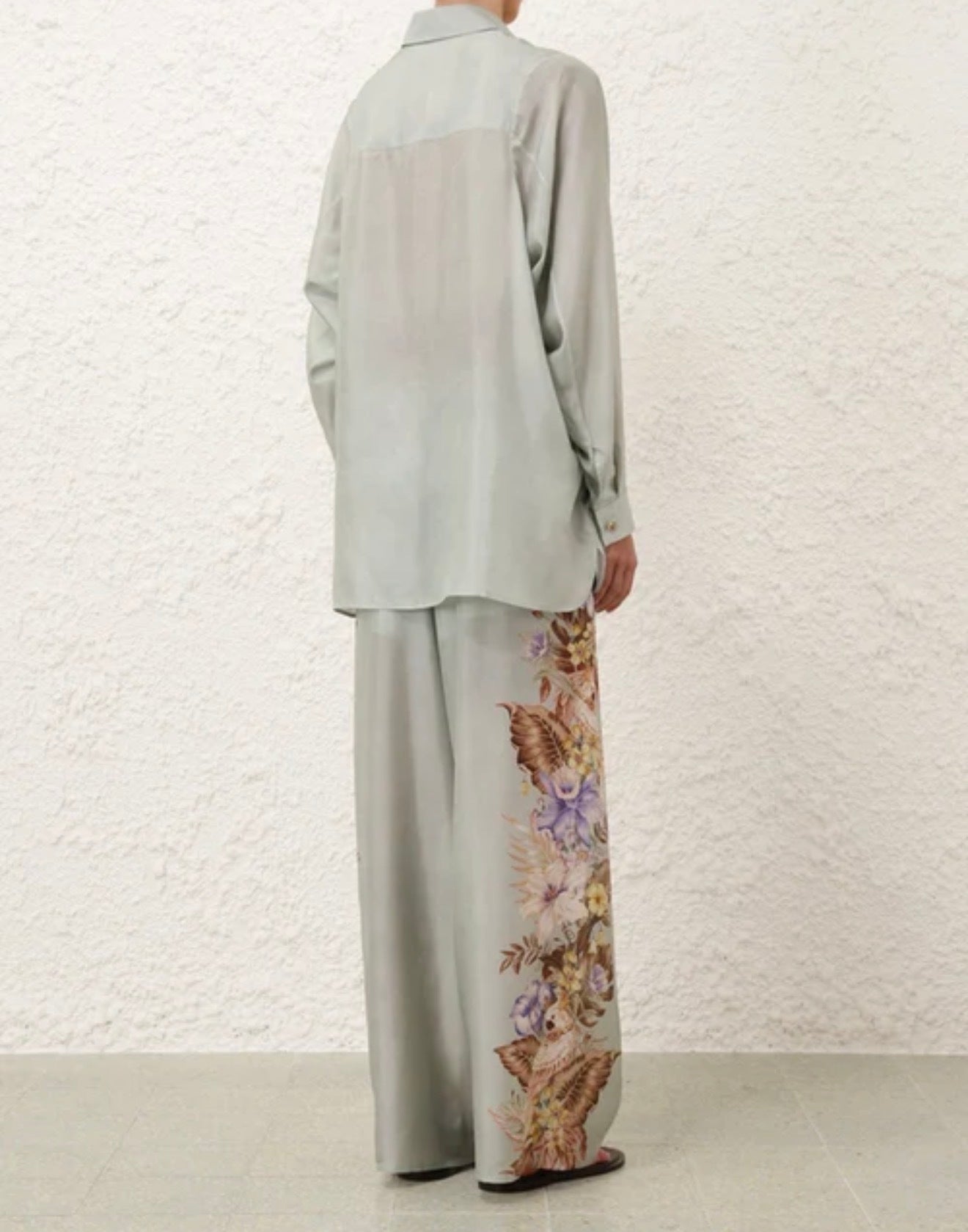 Zimmermann Coco silk relaxed pant & shirt set