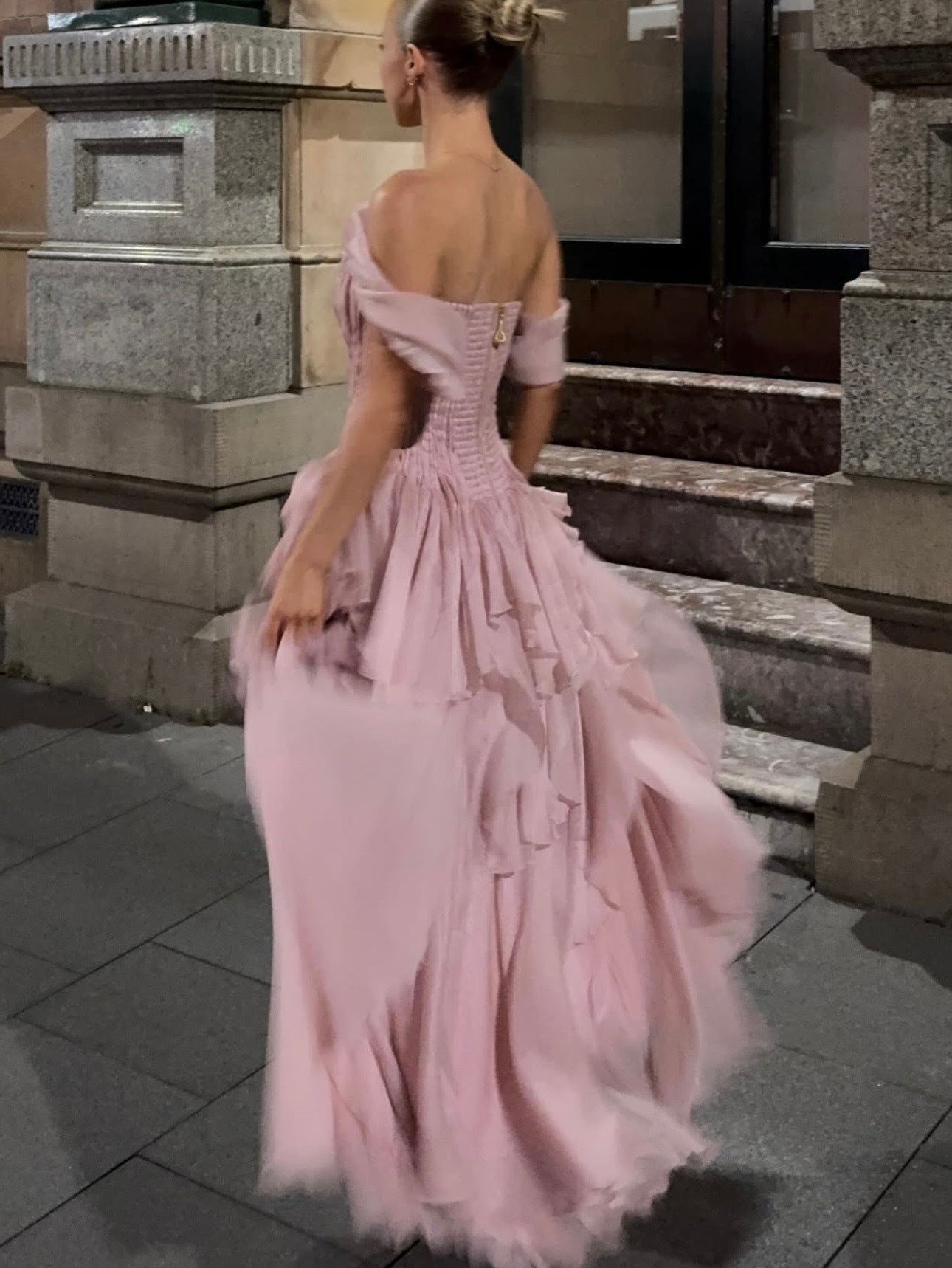 Aje Nisha Gown Fawn Pink