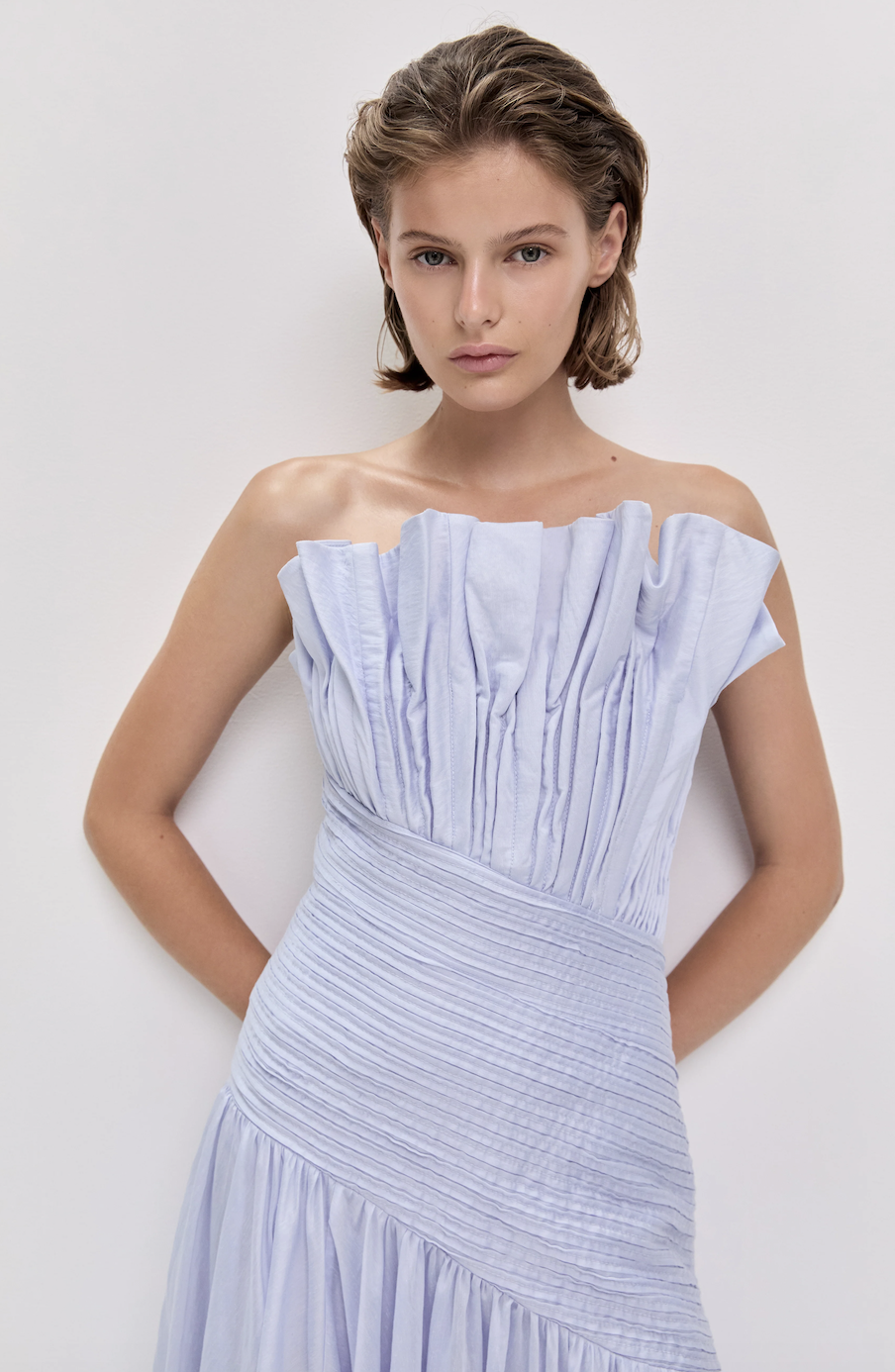 Aje Aquiline Dress in French Blue