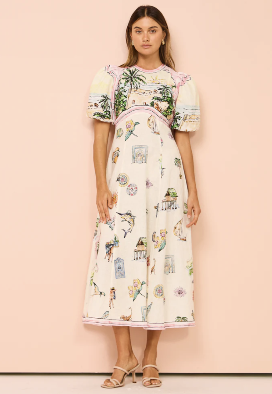 Alemais Sunset Midi Dress