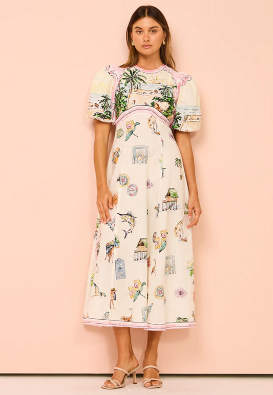 Alemais Sunset Midi Dress