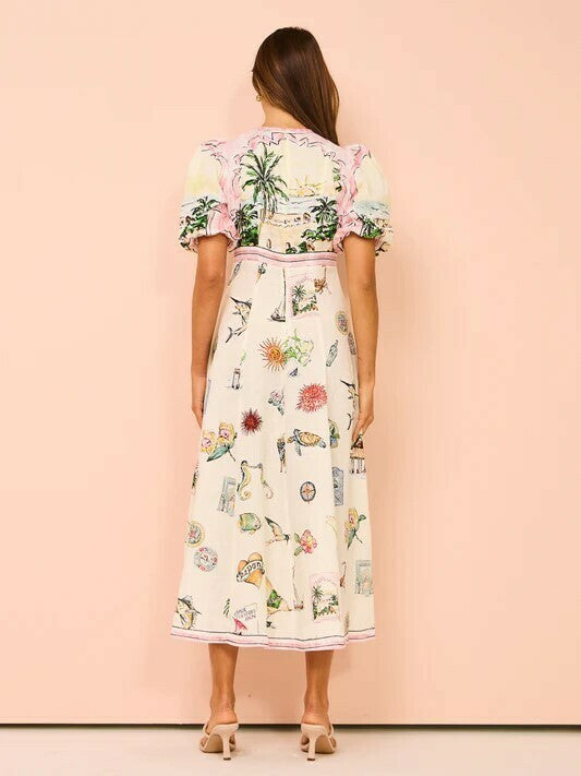 Alemais Sunset Midi Dress