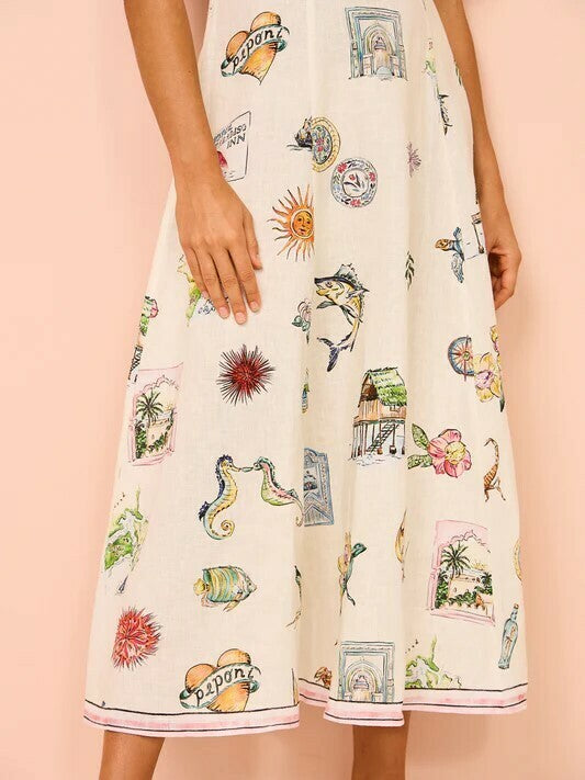 Alemais Sunset Midi Dress