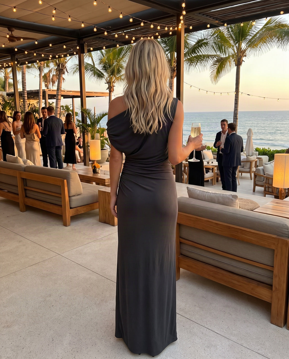 Camilla and Marc Annalise Maxi Dress in Charcoal