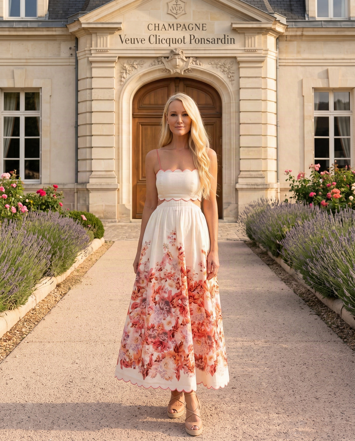 Zimmermann Devi Scallop Midi Dress