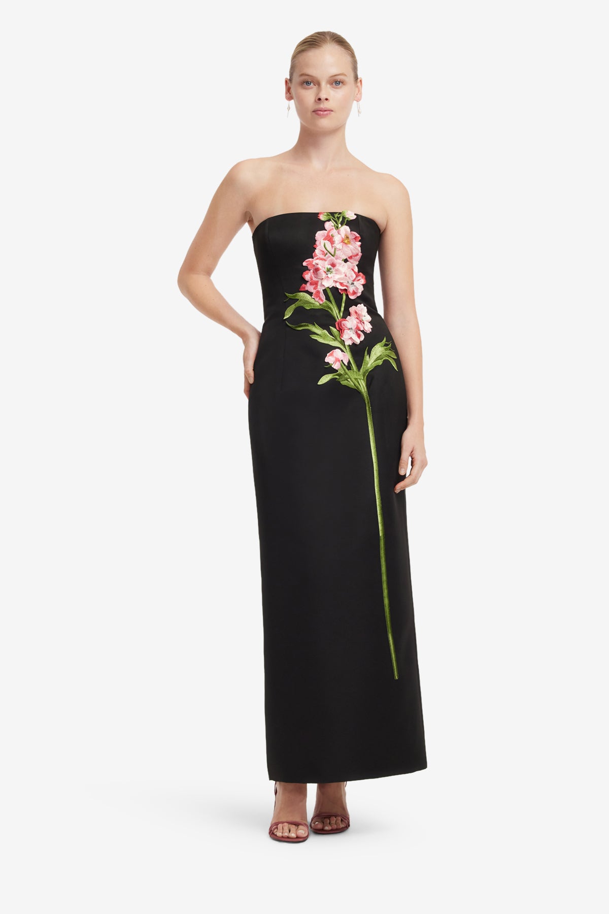 Leo Lin Rayna Embroidered Maxi Dress