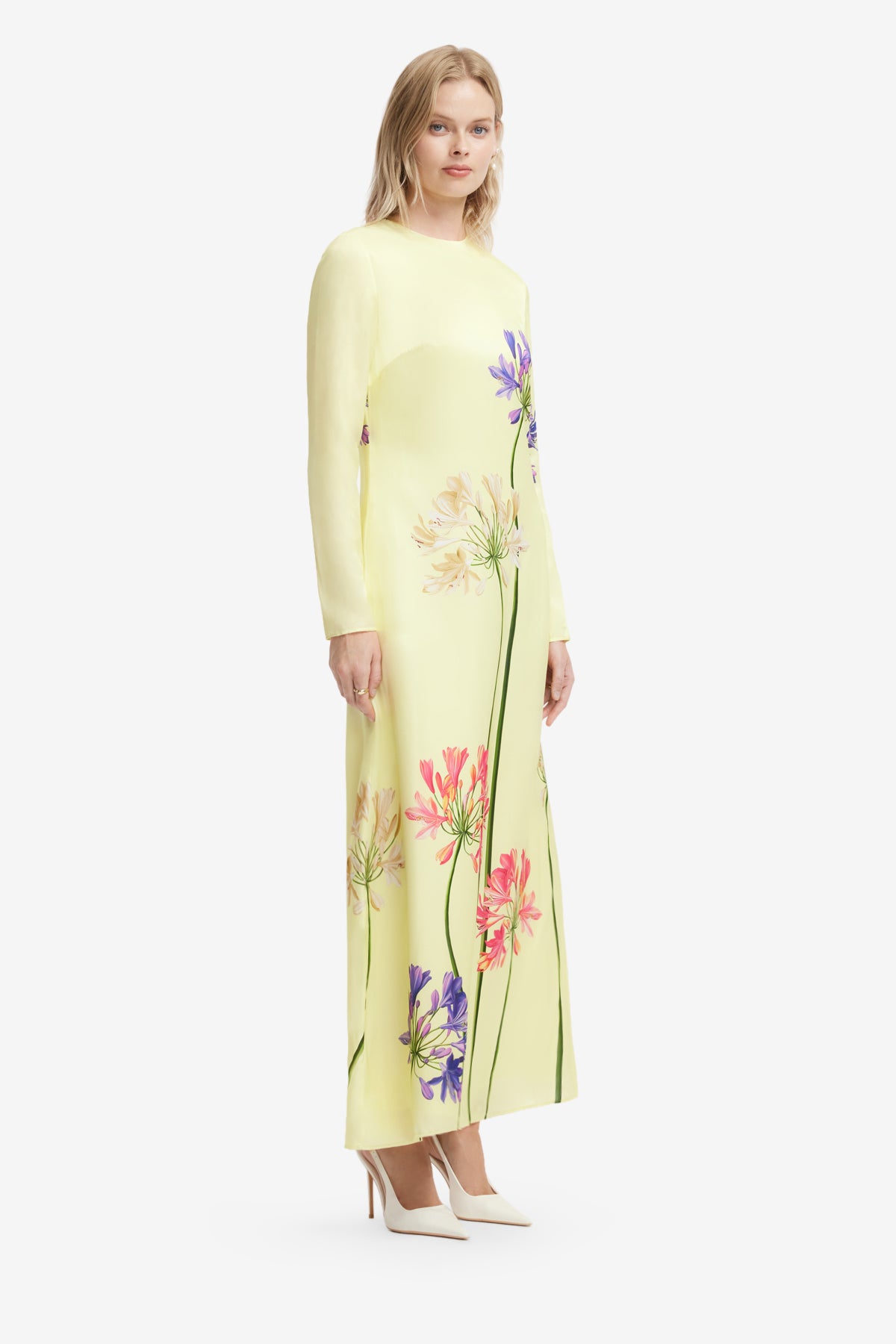 Leo Lin Cassandra Maxi Dress l Agapanthus Print