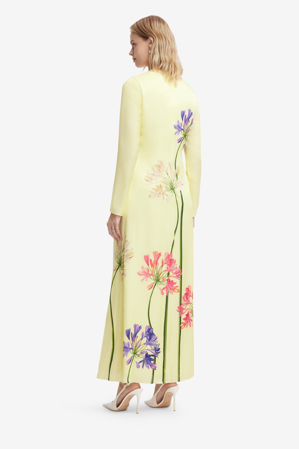 Leo Lin Cassandra Maxi Dress l Agapanthus Print