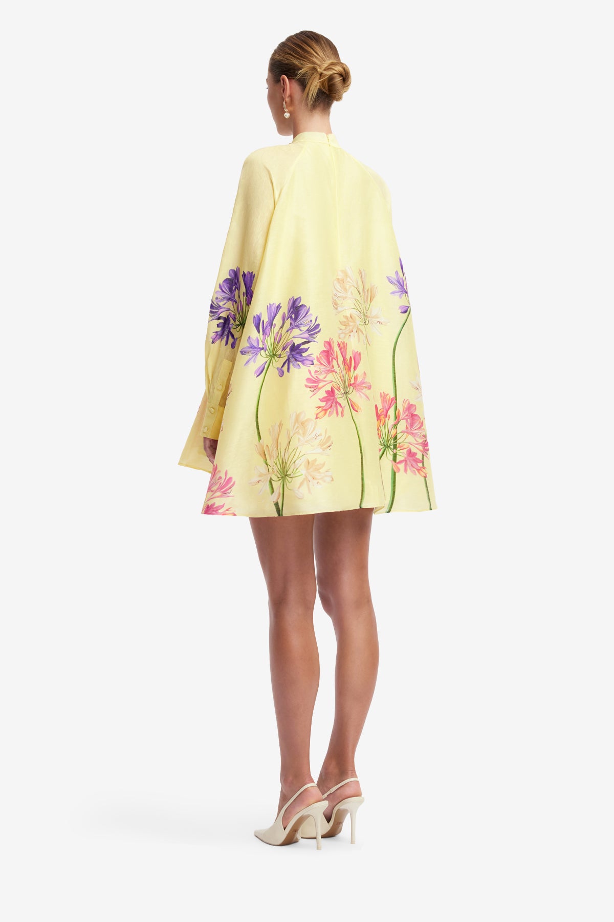 Leo Lin Libby Mini Dress l Agapanthus Print