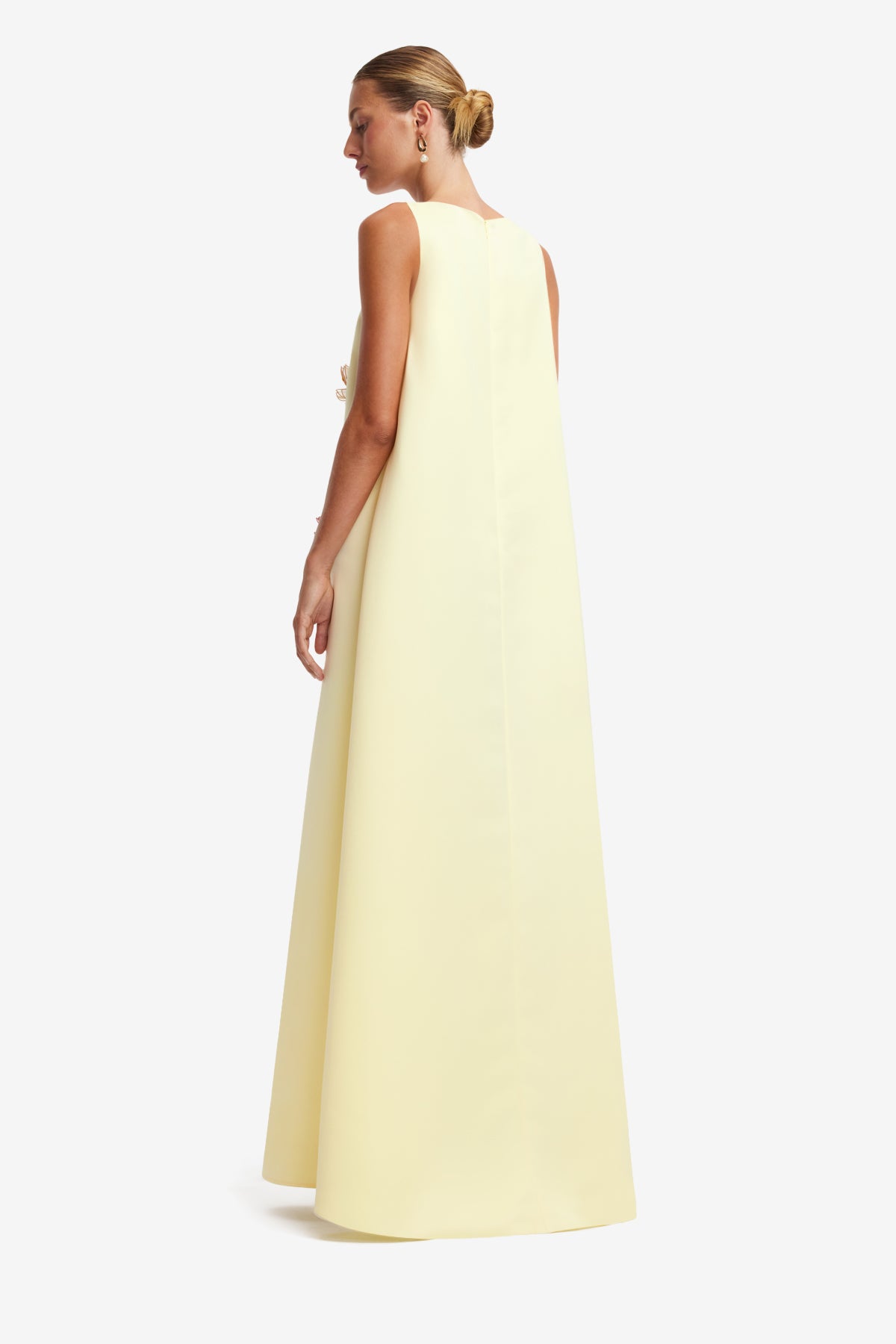 Leo Lin Charlene Appliqué Gown l Agapanthus Print