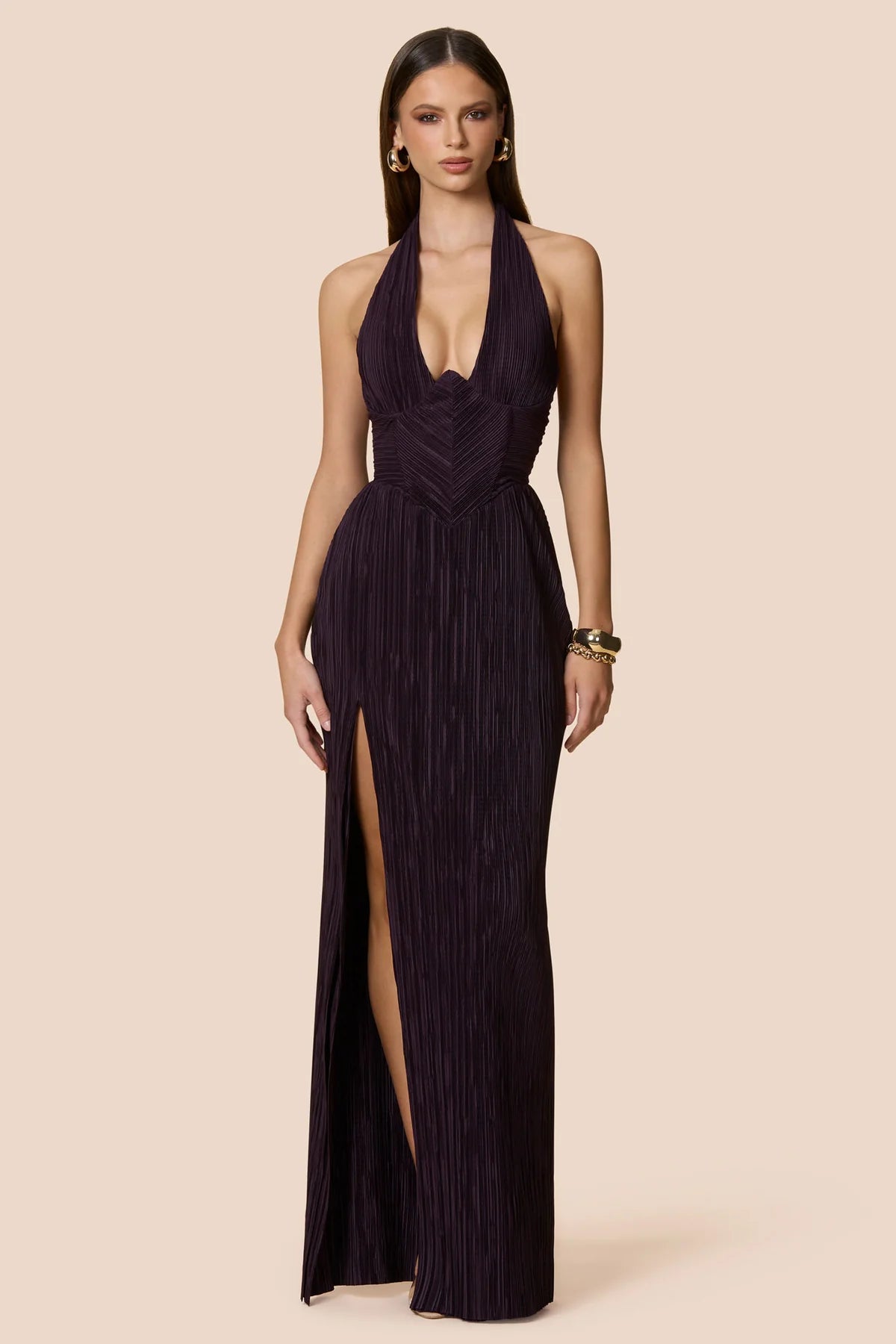 Nookie Belleza Gown l Plum