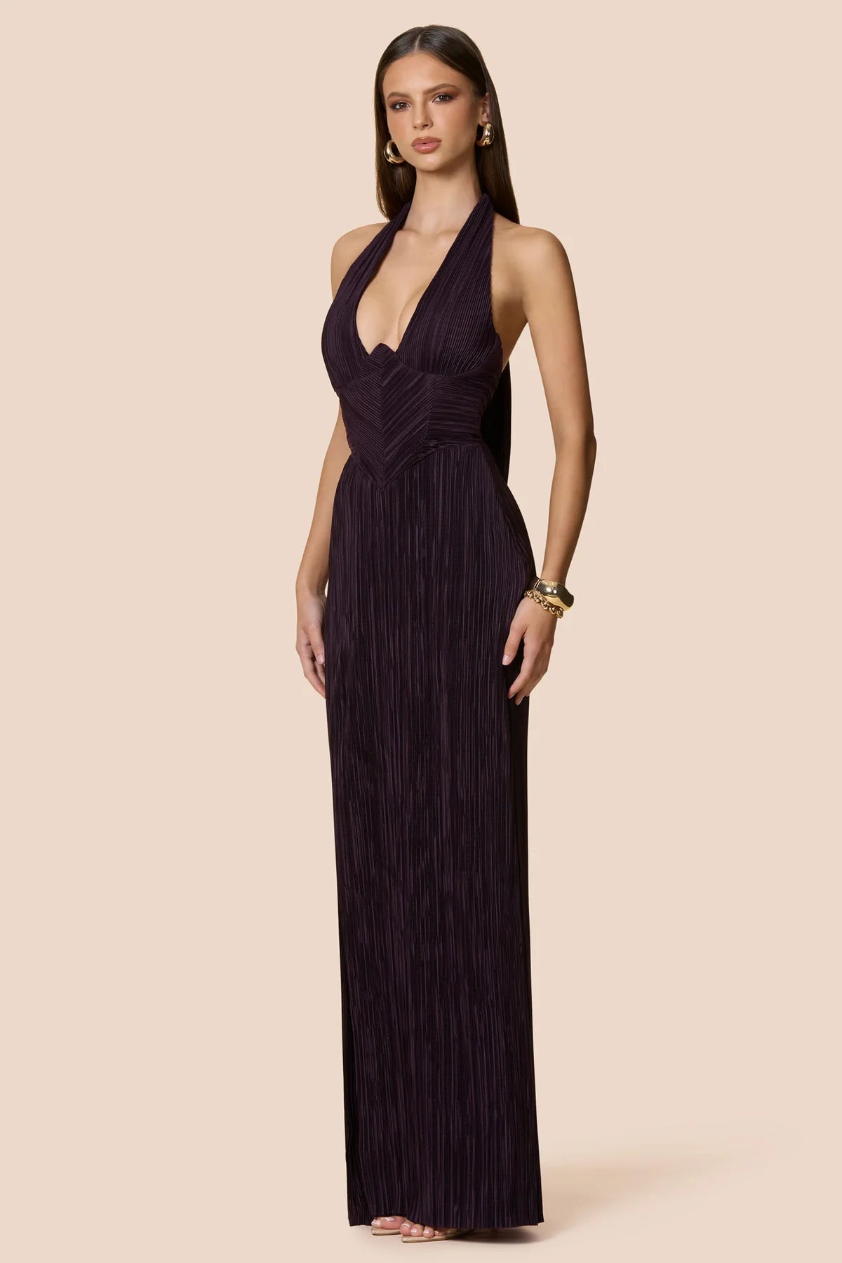 Nookie Belleza Gown l Plum