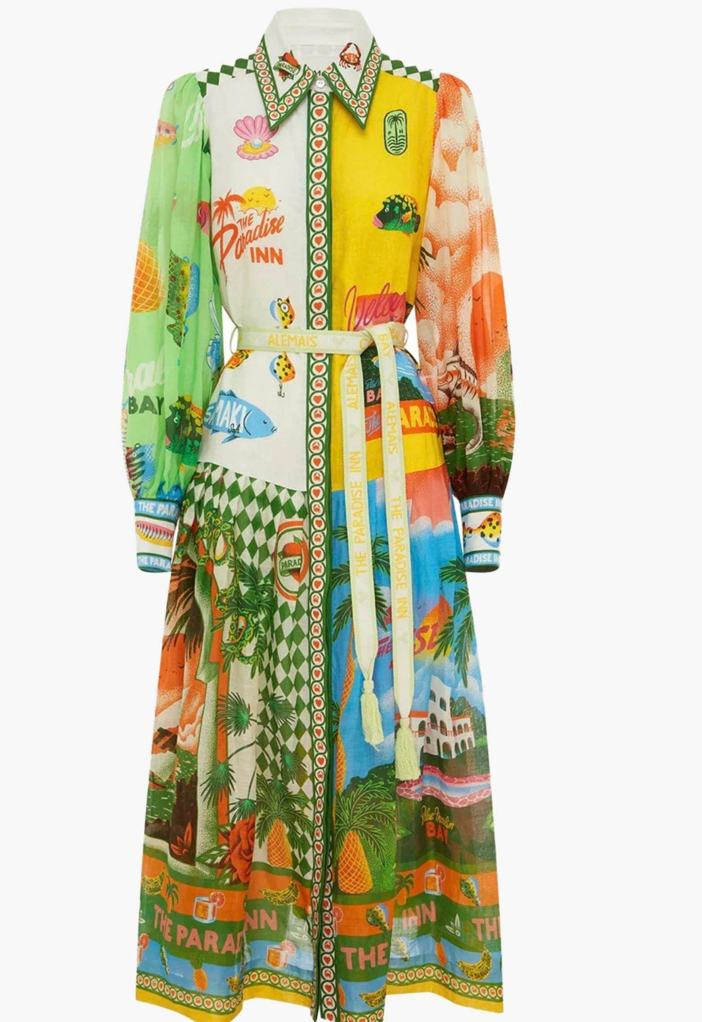Alemais Paradiso Shirtdress In Multi