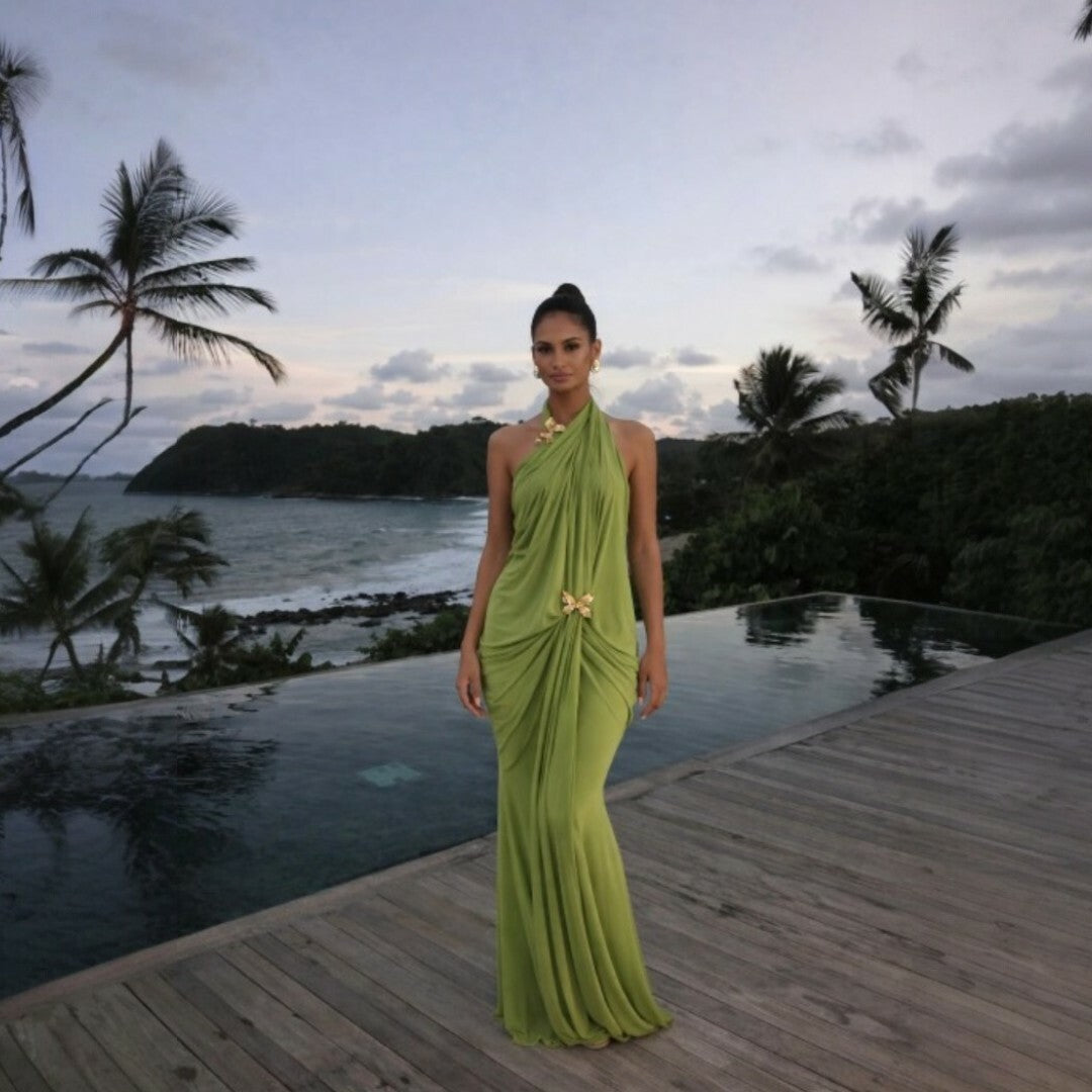 Abyss By Abby Debut Maxi In Green