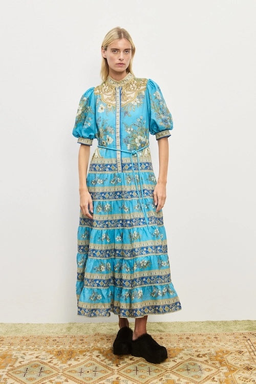 Alemais Cassie Tiered Midi Dress