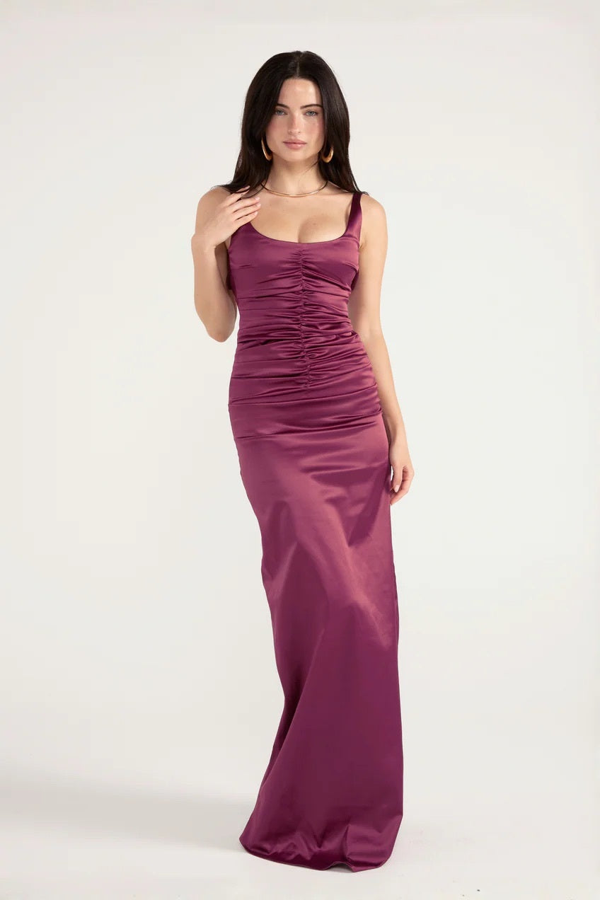 Ance Gria Atlein Gown Plum